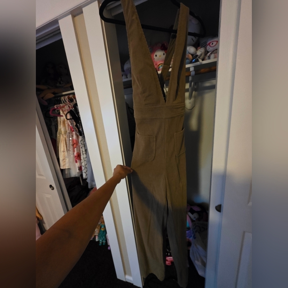 Olive Curdoroy  Color Overalls